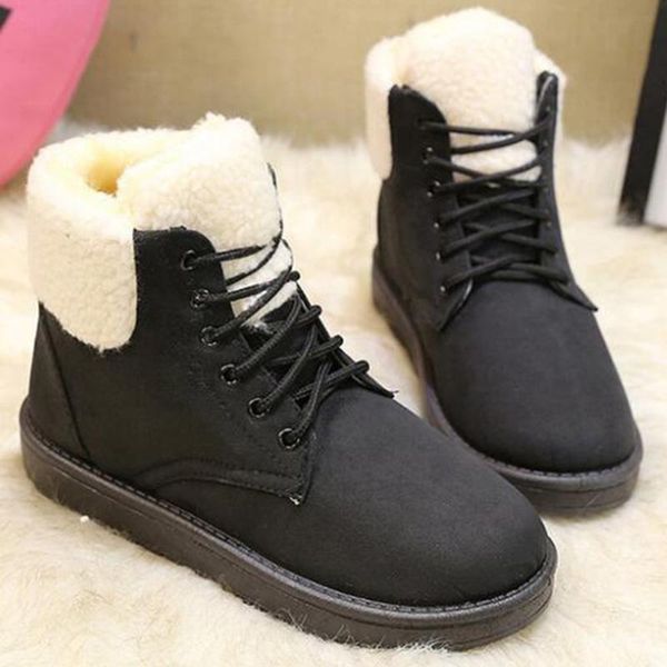 boots women short tube lace-up warm flat heel cotton shoes casual ankle round winter snow sy858, Black
boots women short tube lace-up warm flat heel cotton shoes casual ankle round winter snow sy858, Black
