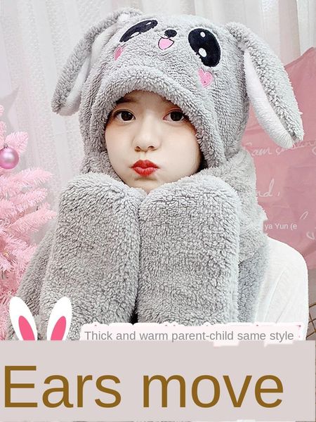 hat female autumn and winter versatile moving ears vibrato online celebrity with gloves scarf three-in-one children wide brim hats, Blue;gray
hat female autumn and winter versatile moving ears vibrato online celebrity with gloves scarf three-in-one children wide brim hats, Blue;gray