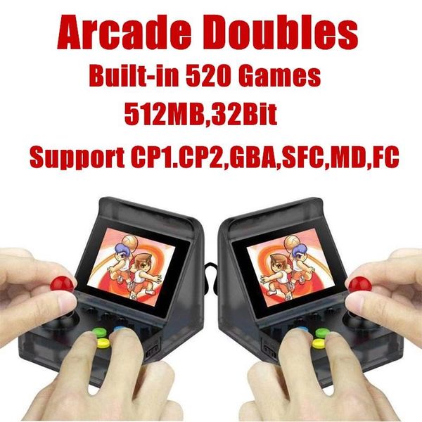 portable game players 32bit 3.0'' mini retro handheld built-in 520 support arcade doubles connection
portable game players 32bit 3.0'' mini retro handheld built-in 520 support arcade doubles connection