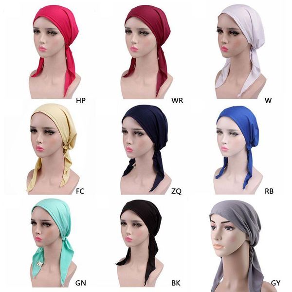 caps & hats womens chemo hat turban head scarves pre tied bandana hair cover cap solid color, Yellow
caps & hats womens chemo hat turban head scarves pre tied bandana hair cover cap solid color, Yellow