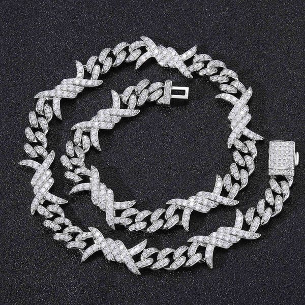 new flip button bramble cuba chain men's and women's clavicle zircon necklace hip hop jewelry, Black
new flip button bramble cuba chain men's and women's clavicle zircon necklace hip hop jewelry, Black