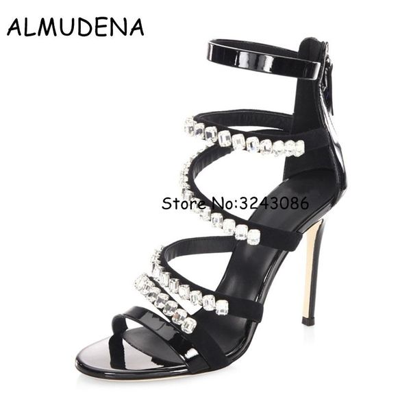 luxury rhinestone diamond lady high heels sandals wedding party dress shoes crystal thin strap boots woman, Black
luxury rhinestone diamond lady high heels sandals wedding party dress shoes crystal thin strap boots woman, Black