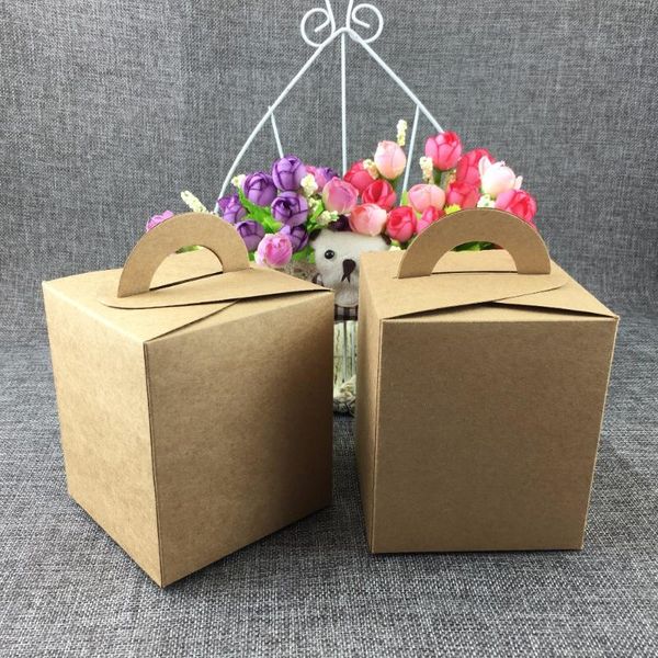 gift wrap 30pcs 9.5*9.5*11cm brown packaging kraft paper mousse box with handle for candy\cake\dessert packing boxes
gift wrap 30pcs 9.5*9.5*11cm brown packaging kraft paper mousse box with handle for candy\cake\dessert packing boxes