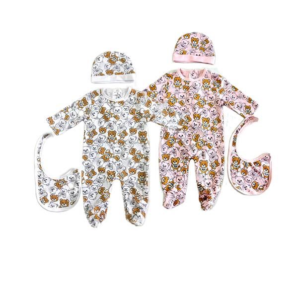 jumpsuits 2021 fashion born baby clothes cotton printed long-sleeved brand style bear boy girl romper hat and bib sets 0-18 months, Blue
jumpsuits 2021 fashion born baby clothes cotton printed long-sleeved brand style bear boy girl romper hat and bib sets 0-18 months, Blue