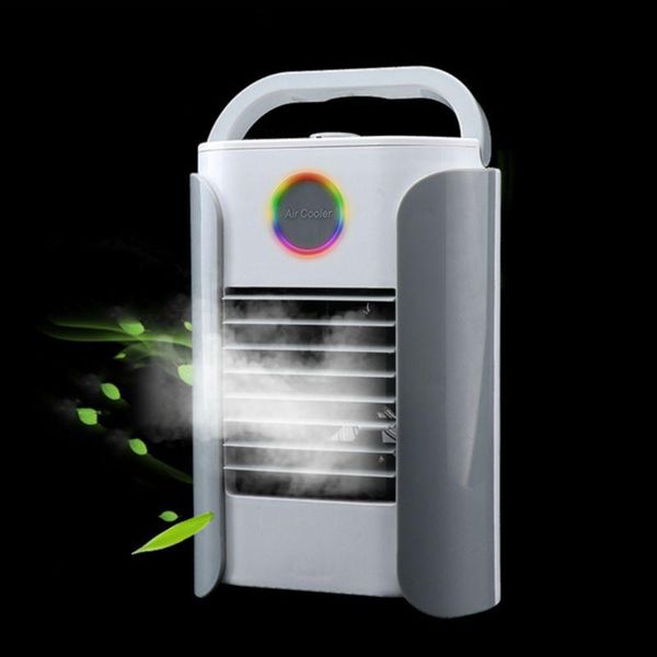 electric fans portable air conditioner with 7 color led light 3 speed adjustable cooler humidify mini conditioning fan for home office
electric fans portable air conditioner with 7 color led light 3 speed adjustable cooler humidify mini conditioning fan for home office