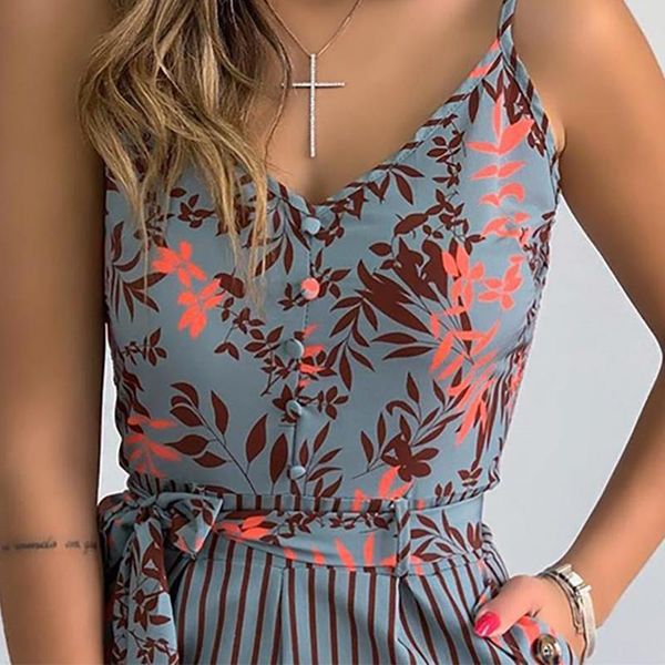 women's jumpsuits & rompers 2021 european and american v-neck strap fashion leaf print stripe lace up sleeveless tank + wide leg playsu, Black;white
women's jumpsuits & rompers 2021 european and american v-neck strap fashion leaf print stripe lace up sleeveless tank + wide leg playsu, Black;white