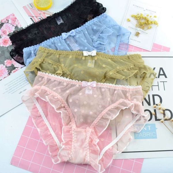 european dot embroidered bow lace panties women hollow out underwear transparent female lingerie see through thongs, Black;white
european dot embroidered bow lace panties women hollow out underwear transparent female lingerie see through thongs, Black;white