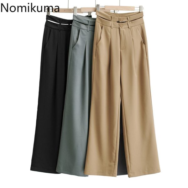 nomikuma spring high waist long trousers korean causal solid women pants new fashion elegant pants mujer pantalones 6e372 210427, Black;white
nomikuma spring high waist long trousers korean causal solid women pants new fashion elegant pants mujer pantalones 6e372 210427, Black;white
