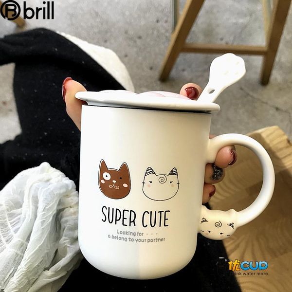 cat cute mug high capacity modern ceramic for couple simple creative with spoon lid taza coffee caneca 60 mugs
cat cute mug high capacity modern ceramic for couple simple creative with spoon lid taza coffee caneca 60 mugs