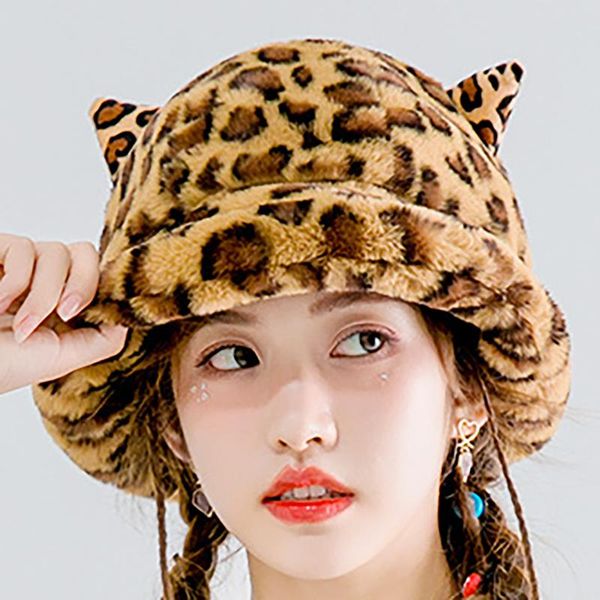 beanies girls fashion winter bucket hat cat ear ball hairy leopard soft faux fur plush fisherman cap autumn outdoor accessory
beanies girls fashion winter bucket hat cat ear ball hairy leopard soft faux fur plush fisherman cap autumn outdoor accessory