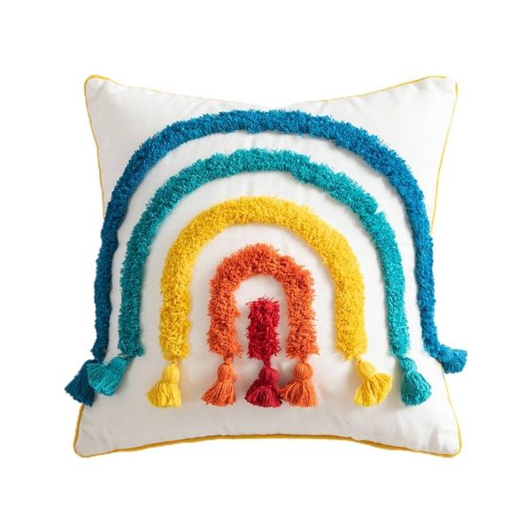 pillow case morocco throw colorful rainbow bridge tufted tassel cushion cover b03e
pillow case morocco throw colorful rainbow bridge tufted tassel cushion cover b03e