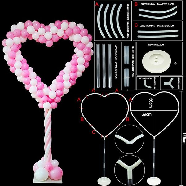 155cm heart ballon stand diy wedding balloons arch plastic column base latex balloon holder birthday party decoration
155cm heart ballon stand diy wedding balloons arch plastic column base latex balloon holder birthday party decoration