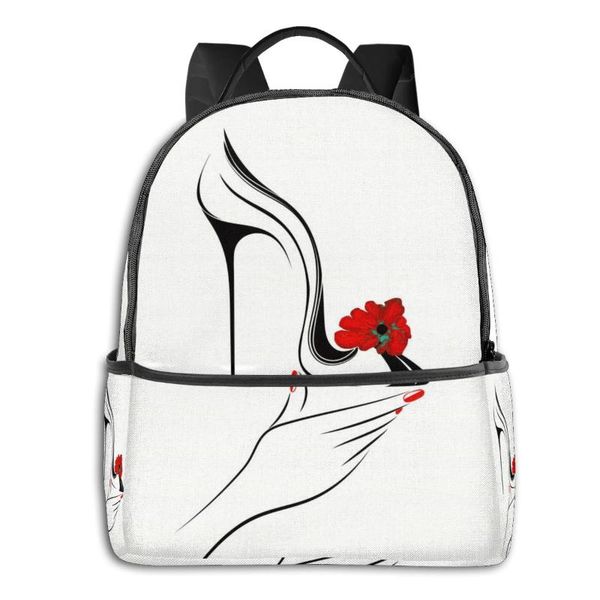 backpack 2021 hand holding high heel shoe with decorative flower trend teenager couples back pack travel bag
backpack 2021 hand holding high heel shoe with decorative flower trend teenager couples back pack travel bag