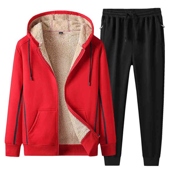 men's hoodie, wool sportswear, thick zipper coat and trousers, 2-piece 8xl running suit, new in 2021, Gray
men's hoodie, wool sportswear, thick zipper coat and trousers, 2-piece 8xl running suit, new in 2021, Gray