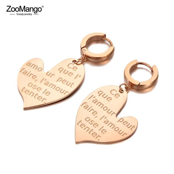 hoop & huggie zoomango original design love heart earrings stainless steel trendy letter charm jewelry for women girls ze20130, Golden;silver
hoop & huggie zoomango original design love heart earrings stainless steel trendy letter charm jewelry for women girls ze20130, Golden;silver