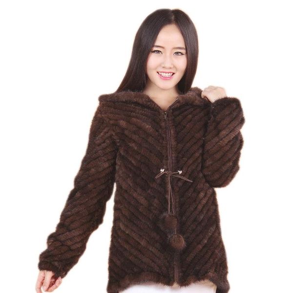 women's fur & faux mink twill weave long sleeve hooded knit korean style coat jacket, Black
women's fur & faux mink twill weave long sleeve hooded knit korean style coat jacket, Black