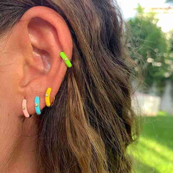 hoop & huggie 1 pair enamel earrings white/purple/pink/rose red earring women charming gold fashion jewelry gift for, Golden;silver
hoop & huggie 1 pair enamel earrings white/purple/pink/rose red earring women charming gold fashion jewelry gift for, Golden;silver