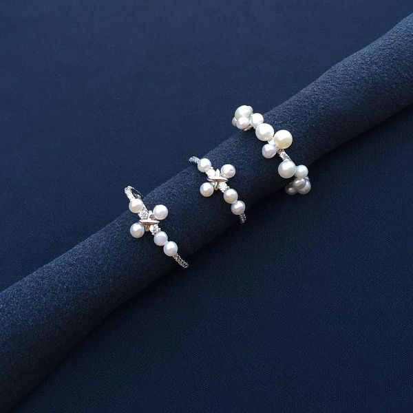 cluster rings s925 sterling silver september natural pearl cross ring female fashion simple banquet elegant style halloween gift, Golden;silver
cluster rings s925 sterling silver september natural pearl cross ring female fashion simple banquet elegant style halloween gift, Golden;silver