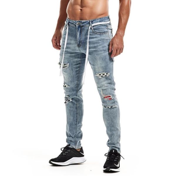men's jeans 2021 fall men's fashion comfortable hole trend black slim feet all-match denim tights, Blue
men's jeans 2021 fall men's fashion comfortable hole trend black slim feet all-match denim tights, Blue