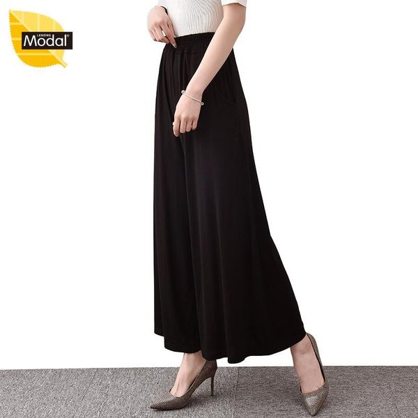 summer wide leg high waist all-match flared pants ankle-length modal plus size 6xl increase elasticity loose thin trousers women's & ca, Black;white
summer wide leg high waist all-match flared pants ankle-length modal plus size 6xl increase elasticity loose thin trousers women's & ca, Black;white