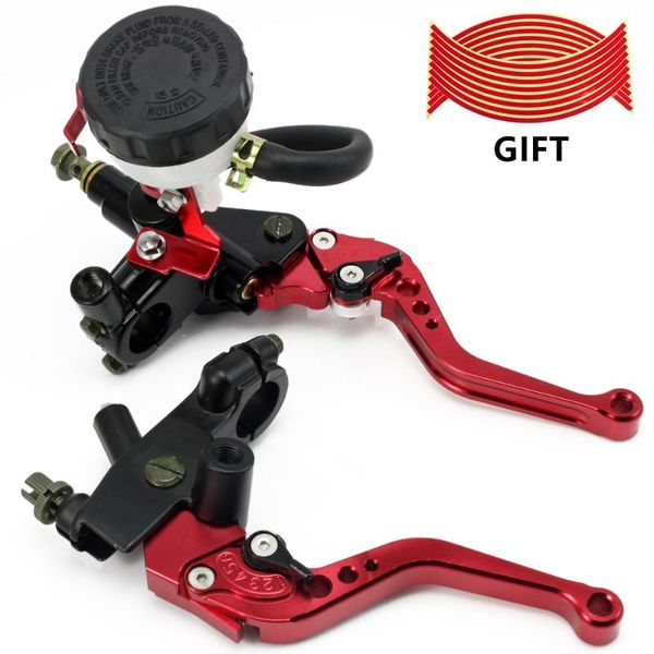 motorcycle brakes 7/8" 22mm 125-400cc red adjustable brake clutch levers master cylinder reservoir set d40
motorcycle brakes 7/8" 22mm 125-400cc red adjustable brake clutch levers master cylinder reservoir set d40