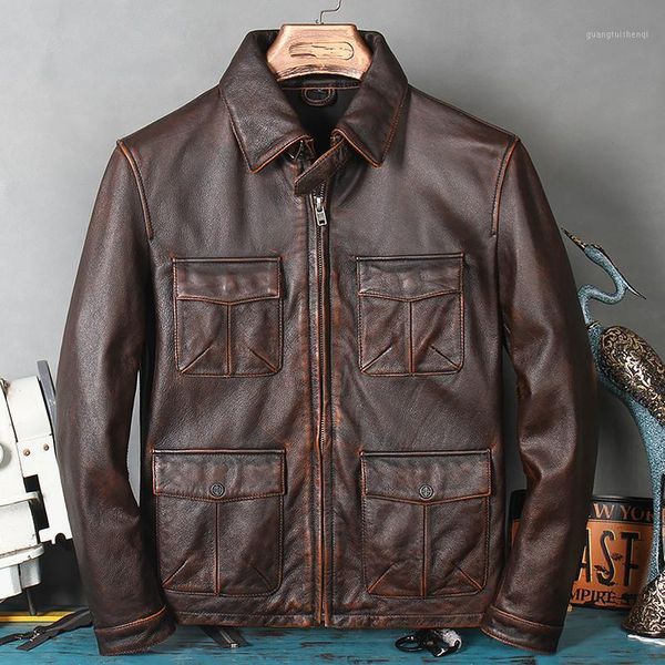 . brand vintage cowhide jacket,autumn men hunting genuine leather coat.quality clothes.classic men's & faux, Black
. brand vintage cowhide jacket,autumn men hunting genuine leather coat.quality clothes.classic men's & faux, Black