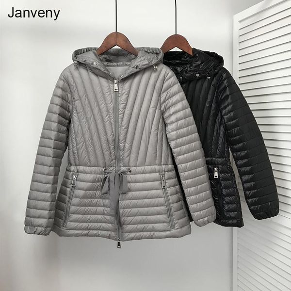 women's down & parkas janveny women ultra light 90% white duck coat female puffer feather slim tie bow jacket lightweight outwear, Black
women's down & parkas janveny women ultra light 90% white duck coat female puffer feather slim tie bow jacket lightweight outwear, Black