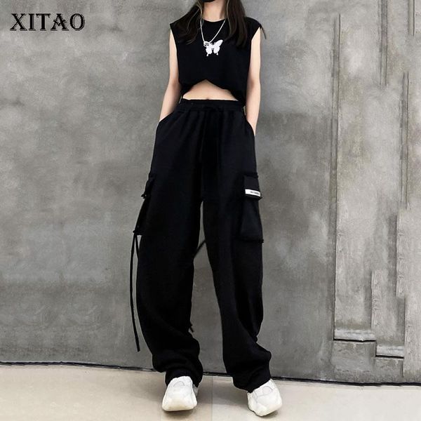 women's pants & capris xitao pockets solid women 2021 autumn loose casual fashion style temperament all match high waist clothes zp2124, Black;white
women's pants & capris xitao pockets solid women 2021 autumn loose casual fashion style temperament all match high waist clothes zp2124, Black;white