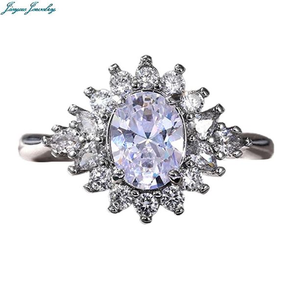 wedding rings rhombus shape silver color bridal ring inlaid oval cubic zirconia elegant engagement for women, Slivery;golden 
wedding rings rhombus shape silver color bridal ring inlaid oval cubic zirconia elegant engagement for women, Slivery;golden