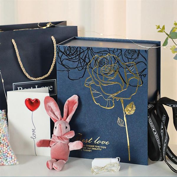gift wrap 1set rose pattern box european style present case wedding paper (blue)
gift wrap 1set rose pattern box european style present case wedding paper (blue)