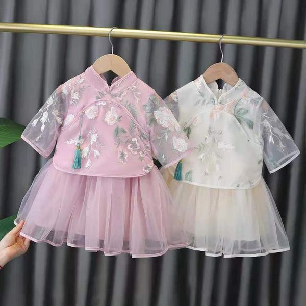 clothing sets girl children's hanfu baby girls tang dress cheongsam summer clothes for 2pcs two pieces shirt + princess, White
clothing sets girl children's hanfu baby girls tang dress cheongsam summer clothes for 2pcs two pieces shirt + princess, White