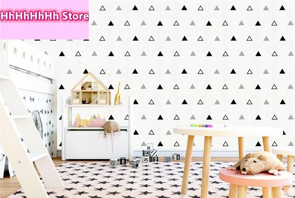 triangles bedroom living room walls art stickers wall pattern outline paper decal - kids home decorative wallpapers
triangles bedroom living room walls art stickers wall pattern outline paper decal - kids home decorative wallpapers