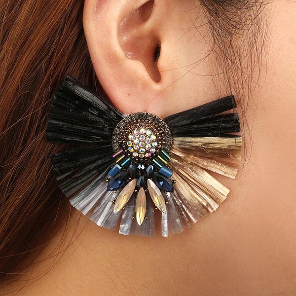 dangle & chandelier handmade bohemian fan shape drop earrings multicolored lafite sector tassel for women vintage jewelry wholesale, Silver
dangle & chandelier handmade bohemian fan shape drop earrings multicolored lafite sector tassel for women vintage jewelry wholesale, Silver