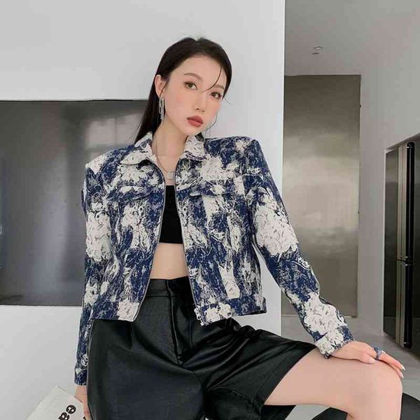 women's jackets cheerart snowflake denim for women shoulder pad cropped jean blue coat fall womens fashion cgeh, Black;brown
women's jackets cheerart snowflake denim for women shoulder pad cropped jean blue coat fall womens fashion cgeh, Black;brown