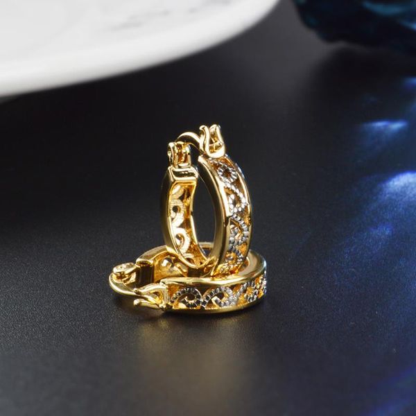 earrings with rhinestone circle simple fashion gold color hoop earring for women never fade charm, Golden
earrings with rhinestone circle simple fashion gold color hoop earring for women never fade charm, Golden