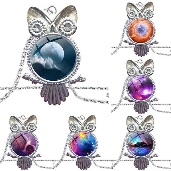 pendant necklaces fashion glass cabochon necklace plated statement jewelry for christmas gift natural nebula galaxys space, Silver
pendant necklaces fashion glass cabochon necklace plated statement jewelry for christmas gift natural nebula galaxys space, Silver