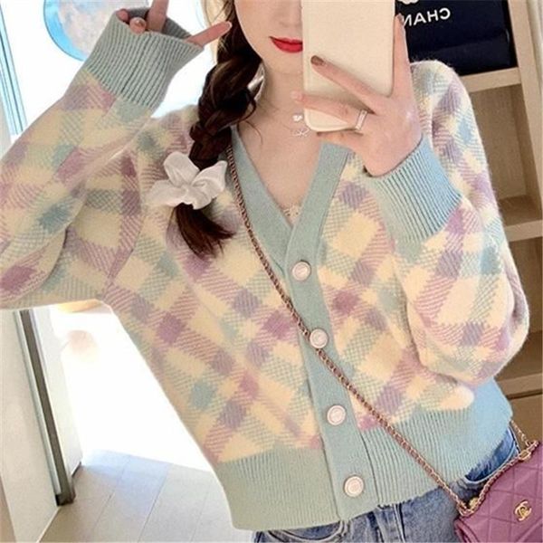 women's knits & tees oneimirry single breasted v neck women geometric rhombic cardigan sweater fashion button knitted coat woman jumpe, White
women's knits & tees oneimirry single breasted v neck women geometric rhombic cardigan sweater fashion button knitted coat woman jumpe, White