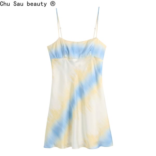 chic tie-dye dress women's summer fashion silk texture spaghetti strap a-line female vestido 210514, Black;gray
chic tie-dye dress women's summer fashion silk texture spaghetti strap a-line female vestido 210514, Black;gray