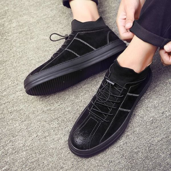 dress shoes calçado masculino de camurça com cadarço, sapato sola grossa confortável para esportes lazer, outono zl7e, Black
dress shoes calçado masculino de camurça com cadarço, sapato sola grossa confortável para esportes lazer, outono zl7e, Black