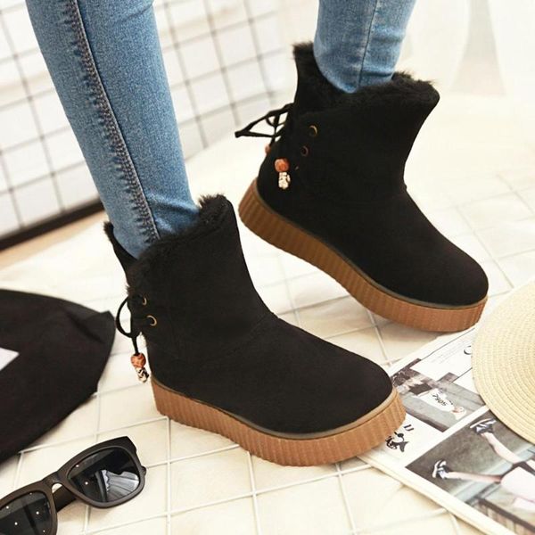 boots 2021 european and american winter snow women's lazy hair anti slip thick bottom flat lace up, Black
boots 2021 european and american winter snow women's lazy hair anti slip thick bottom flat lace up, Black