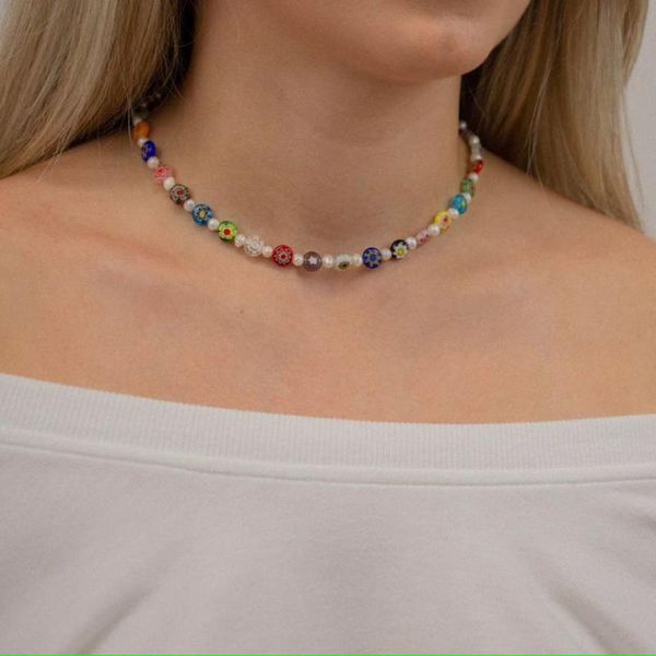 chokers designer original pearl glaze flower piece necklace personality diy handmade beaded a for girls, Golden;silver
chokers designer original pearl glaze flower piece necklace personality diy handmade beaded a for girls, Golden;silver