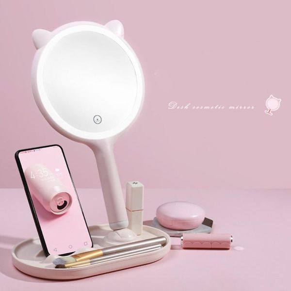 mirrors handheld led double-sided mirror 3 color electroless plating dimming bright deskround vanity cat ears
mirrors handheld led double-sided mirror 3 color electroless plating dimming bright deskround vanity cat ears