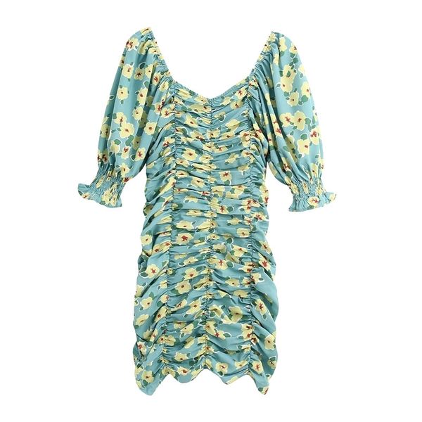 women elegant fashion floral print pleated sheath mini dress vintage back zipper dresses casual female chic vestidos 210520, Black;gray
women elegant fashion floral print pleated sheath mini dress vintage back zipper dresses casual female chic vestidos 210520, Black;gray