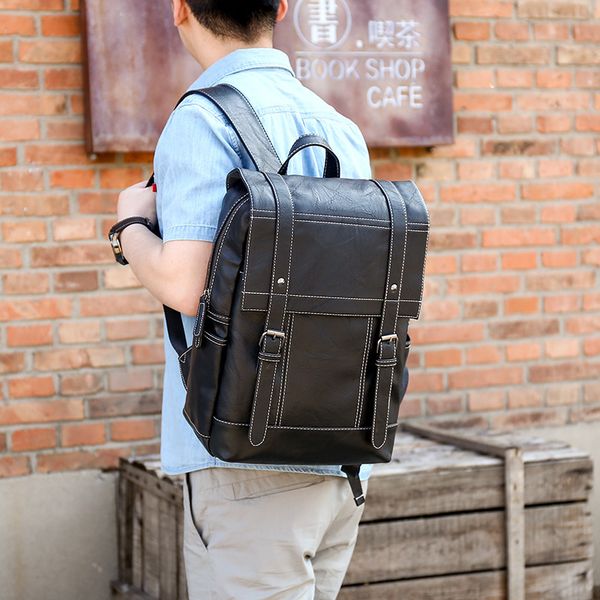 bags wallet backpack men's bag 2021 fashion student's large capacity travel, Black;red
bags wallet backpack men's bag 2021 fashion student's large capacity travel, Black;red