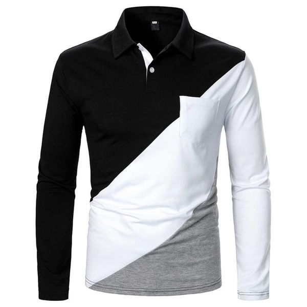men's casual shirts 2021 autumn men's stitching contrast color fashion design lapel long-sleeved camisa plus size #t2g, White;black
men's casual shirts 2021 autumn men's stitching contrast color fashion design lapel long-sleeved camisa plus size #t2g, White;black