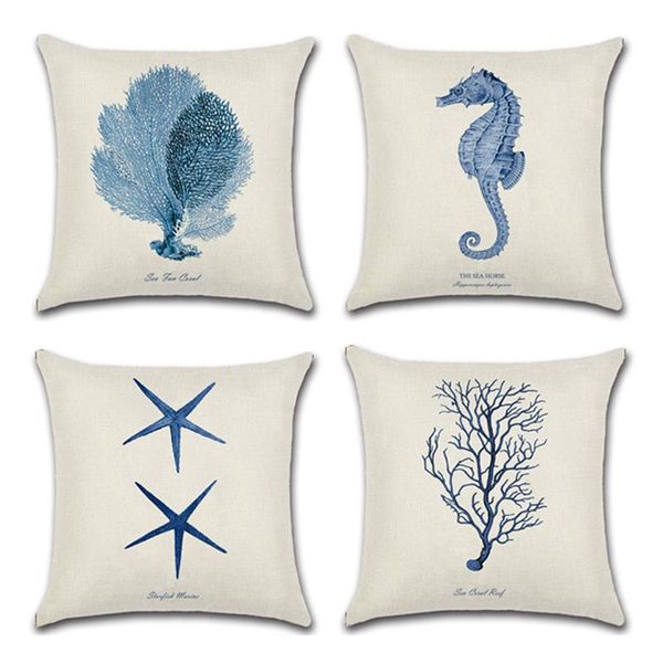 sea style cushion cover soft linen printed coral starfish throw pillowcase for living room seat pillows decorative funda cojin cushion/decor
sea style cushion cover soft linen printed coral starfish throw pillowcase for living room seat pillows decorative funda cojin cushion/decor
