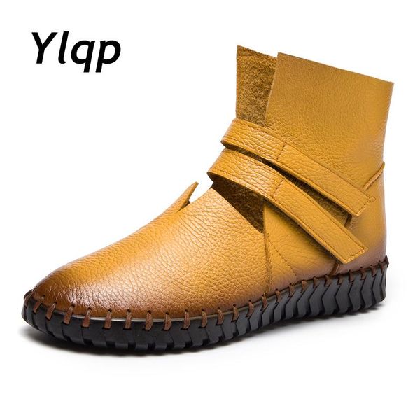 boots ylqp autumn winter vintage genuine leather women handmade ankle leisure flats platform shoes woman plus size 41-43, Black
boots ylqp autumn winter vintage genuine leather women handmade ankle leisure flats platform shoes woman plus size 41-43, Black