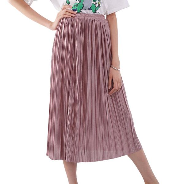 skirts vintage women metallic luster stretch high waist plain skater flared pleated long skirt gold sequined, Black
skirts vintage women metallic luster stretch high waist plain skater flared pleated long skirt gold sequined, Black