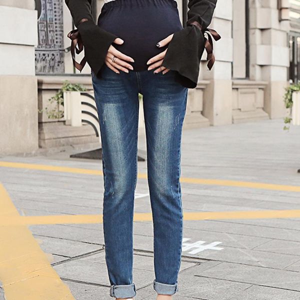 maternity bottoms sagace woman jeans legging trousers stretch slim feet suspended abdomen frayed high waist fashion, White
maternity bottoms sagace woman jeans legging trousers stretch slim feet suspended abdomen frayed high waist fashion, White