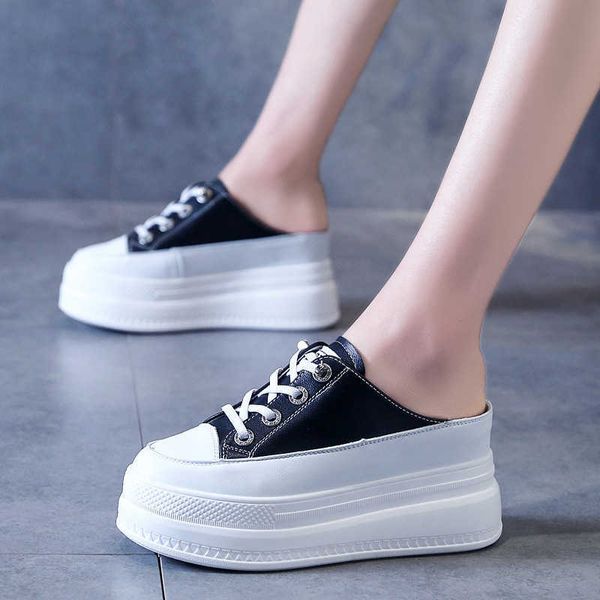 baotou half female 2021 new summer muffin ins lazy shoes thick soled inner raised cool slippers, Black
baotou half female 2021 new summer muffin ins lazy shoes thick soled inner raised cool slippers, Black